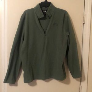 The North Face fleece pullover, green